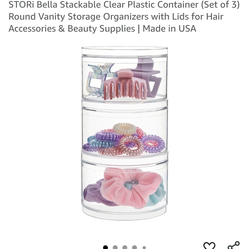 Clear Stackable Plastic Storage Containers